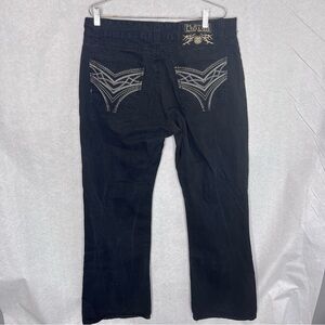 Platini Jeans men’s black stitch 36x32